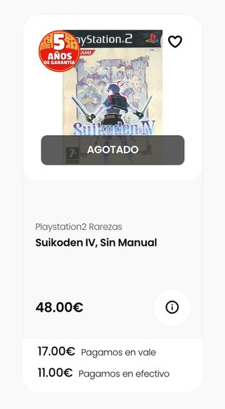 🇪🇸 Suikoden IV PS2