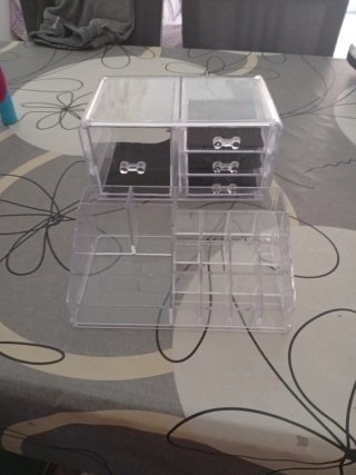 Organizador de maquillaje acrílico