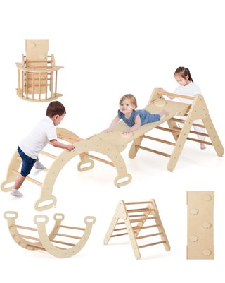 Triángulo Escalada Madera 7 en 1