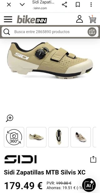 Sidi Zapatillas MTB Silvis XC Darksand N43 NUEVAS!