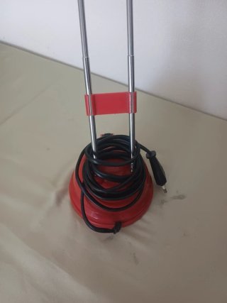 Lampada vintage design rossa funzionante