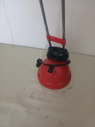 Lampada vintage design rossa funzionante