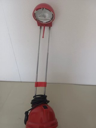 Lampada vintage design rossa funzionante