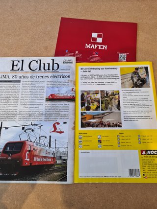 Revista Club Electrotren 104 y catálogos modelismo