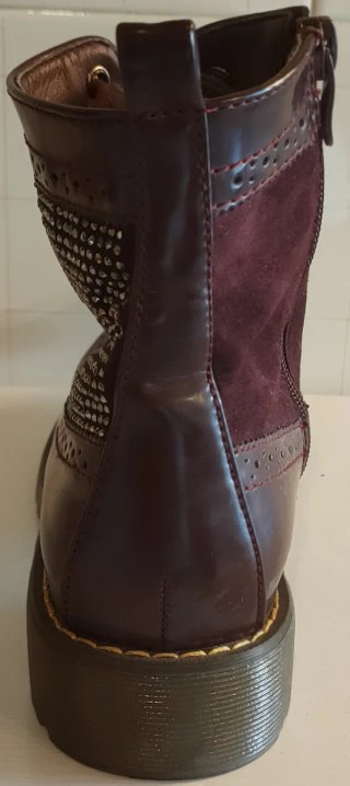 Scarponcini bordeaux simil Dr.Martens
