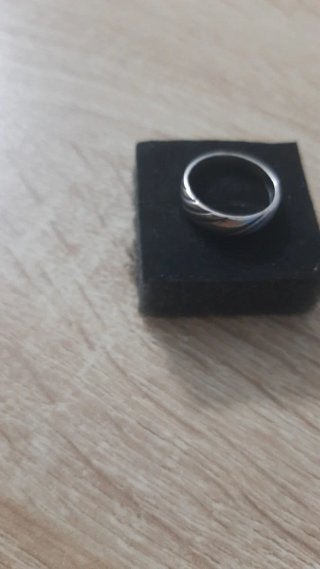 Anillo Plata Ley Diseño Rayas