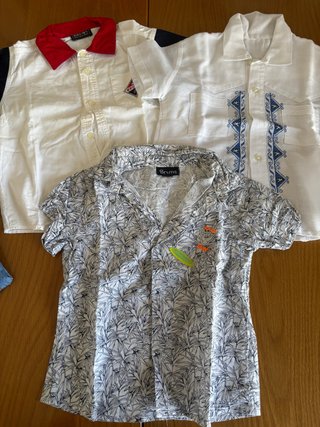 Set 3 camicie bimbo manica corta 2-3 anni