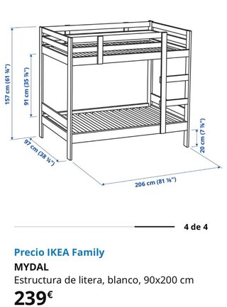 Litera Ikea Blanca