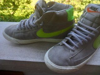 Scarpe Nike Blazer Grigie e Verdi