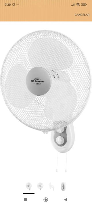 2 Ventiladores de Pared Orbegozo WF 0139