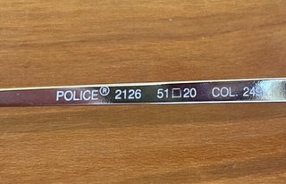 Occhiali da Sole Vintage Police Uomo Oro