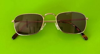 Occhiali da Sole Vintage Police Uomo Oro
