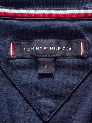 Tommy Hilfiger V-Neck | Navy Blue Streetwear | S