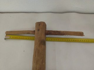 Antiguedad herramienta  de madera rustica