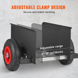 Carro Dolly de Panel de 272 kg para Puertas de Yeso con Rueda Neumática de 20.32 cm