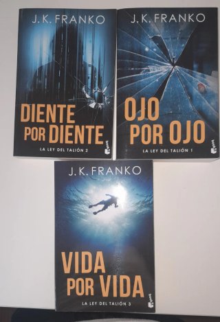 LIBROS J.K.FRANKO.TRILOGIA LA LEY DEL TALION
