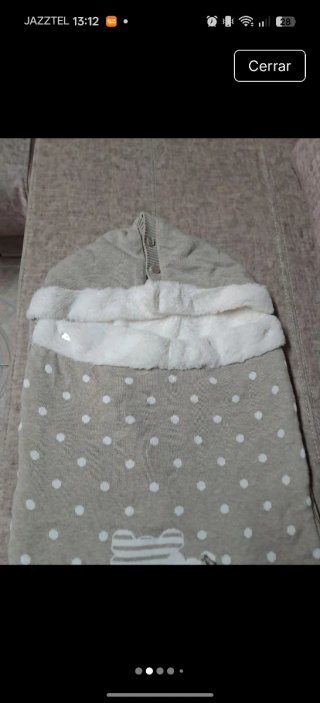 Sacco per culla per neonato grigio o beige