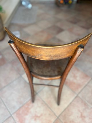 Coppia sedie in legno da osteria vintage