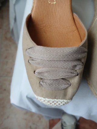 Alpargatas Cuña Cabrera Beige