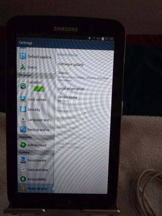 Tablet Samsung SM-T210 Negra