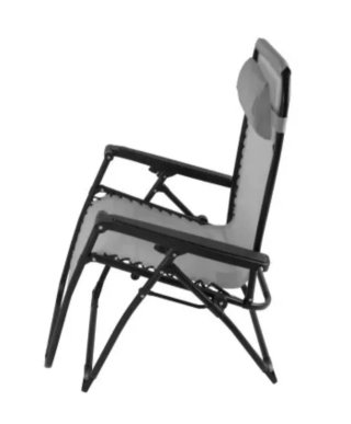 Silla Tumbona Plegable Tela y Metal