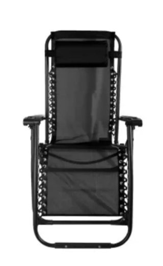 Silla Tumbona Plegable Tela y Metal