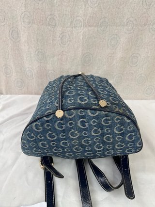 Zaino Guess Monogram Denim Blu vintage y2k