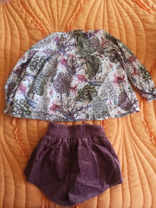 Conjunto Bambi Blusa e Calções