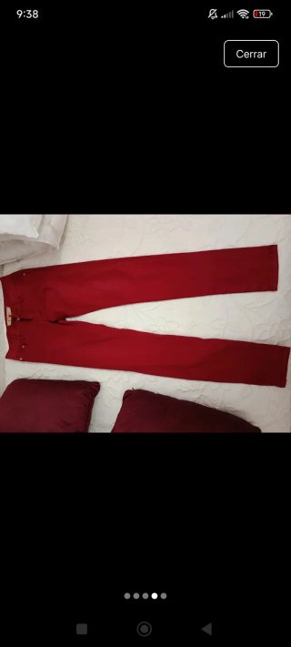 Pantalón rojo/granate mujer talla S sin estrenar