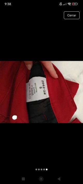 Pantalón rojo/granate mujer talla S sin estrenar