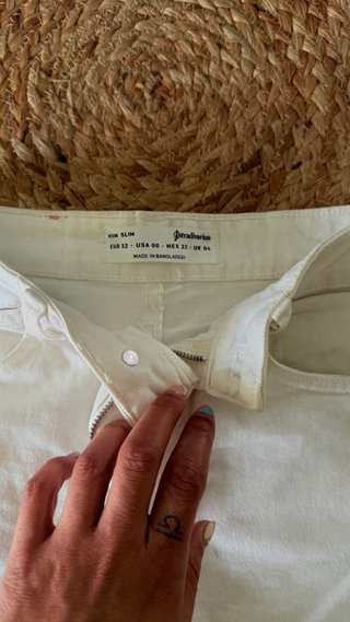 Pantalón corto blanco Stradivarius T.XS