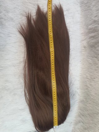 Peluca Lace Front Rubio Medio 55cm Fibra Premium