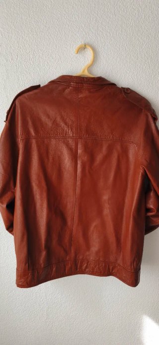 Chaqueta de piel Windsor marrón