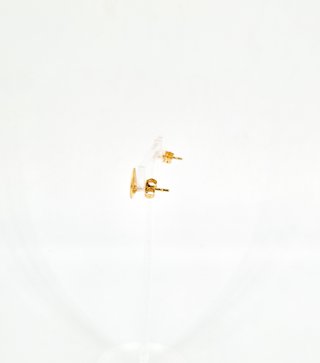 048-04-00180 Pendientes Luna Oro Amarillo 18K