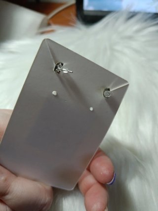 Pendientes Geometría Azul y Blanco