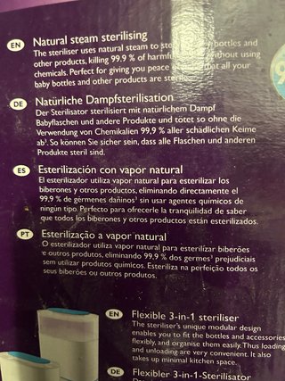 Esterilizador Philips Avent 3 en 1