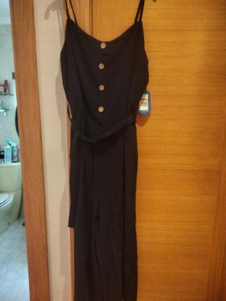 Mono tirantes con cinturón negro XL