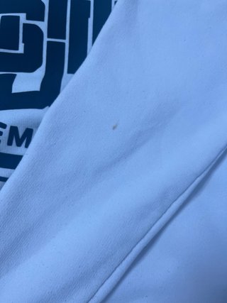 Sudadera blanca con capucha STWD (Pull & Bear)
