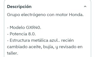 Grupo electrógeno Honda Blue Gen Sets