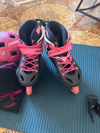 Patines ajustables POWERSLIDE 35-38 + Protecciones