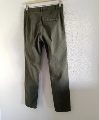 Pantalón chino verde oliva mujer talla 34/36