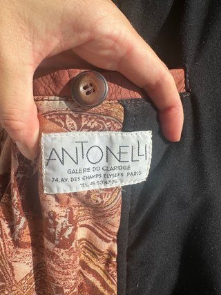Cazadora piel vintage terracota Nivola