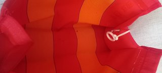 Borsa da spiaggia Brandina rossa e arancione.