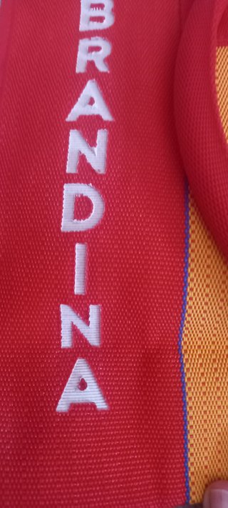 Borsa da spiaggia Brandina rossa e arancione.