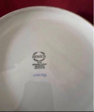 Cazuela blanca y azul con tapa Bidasoa