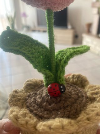 Vasetto tulipano uncinetto