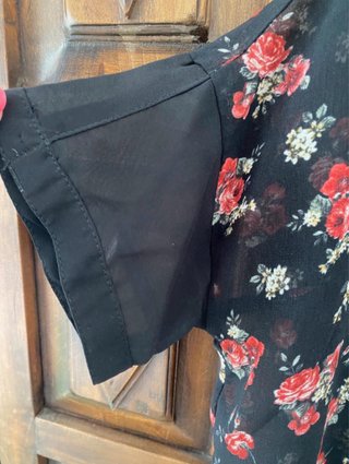 Camisa corta Bershka floral S