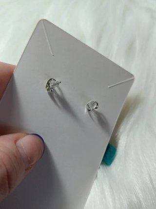 Pendientes largos azul y turquesa