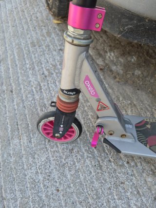 Patinete Oxelo Gris y Rosa