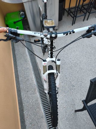 Bicicleta de Montaña Giant Negra y blanca